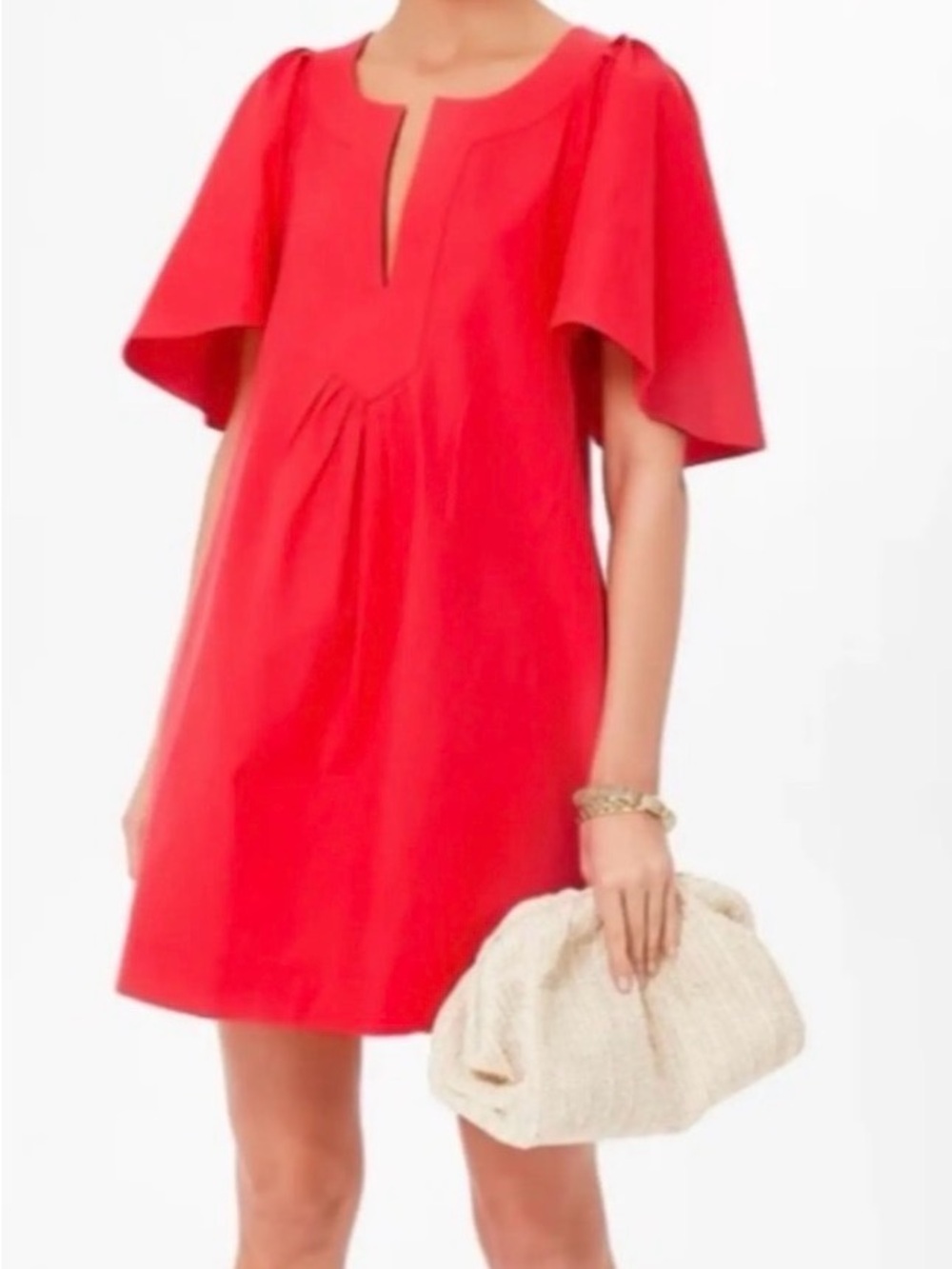 Tuckernuck’s Pomander Place Red Mini Dress with Flutter Sleeves